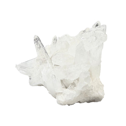 Clear Quartz Cluster with Laser Points