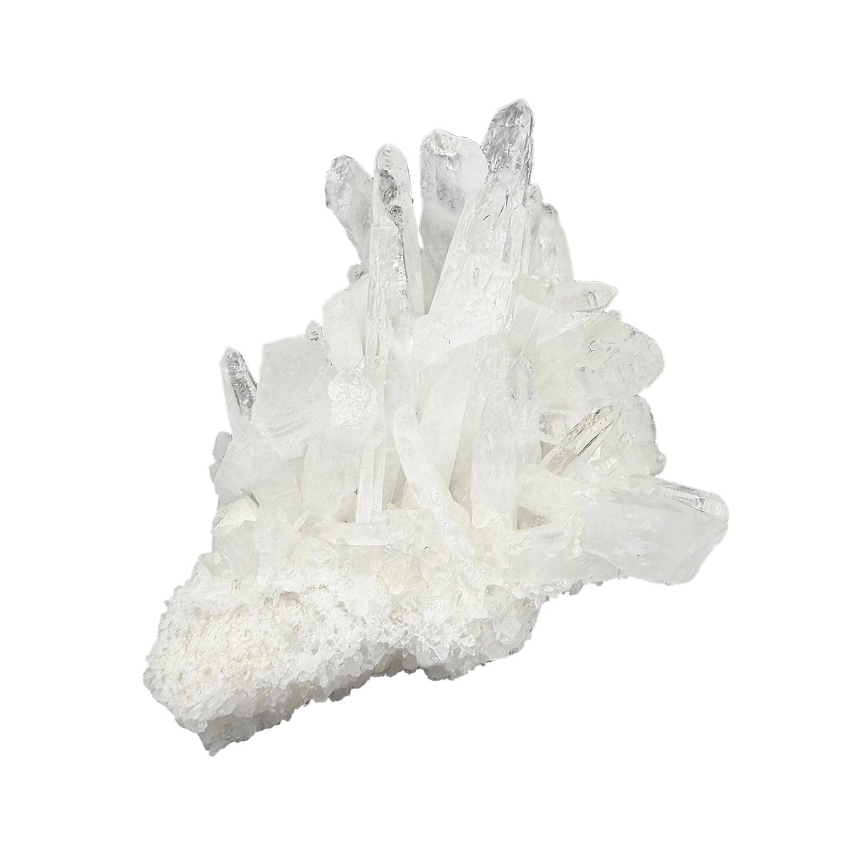 Clear Quartz Cluster with Laser Points