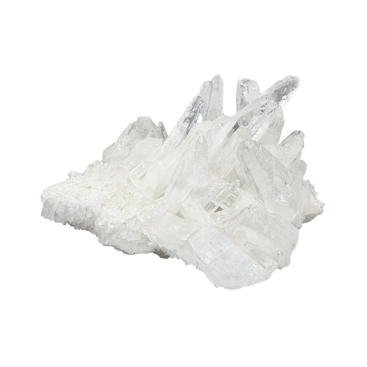 Clear Quartz Cluster with Laser Points