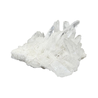 Clear Quartz Cluster with Laser Points