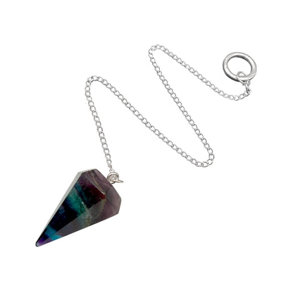 Rainbow Fluorite Pendulum