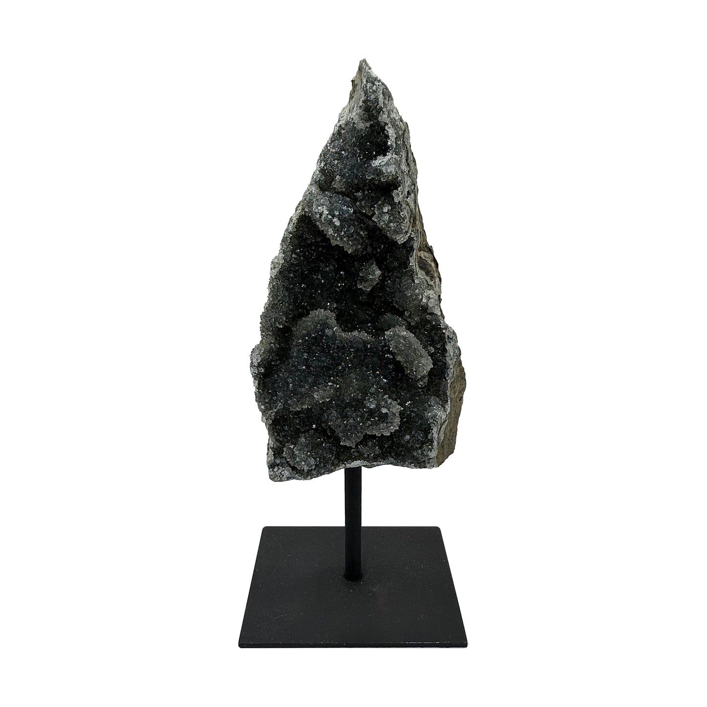 Black Amethyst Druzy on Stand Daughter of Swords