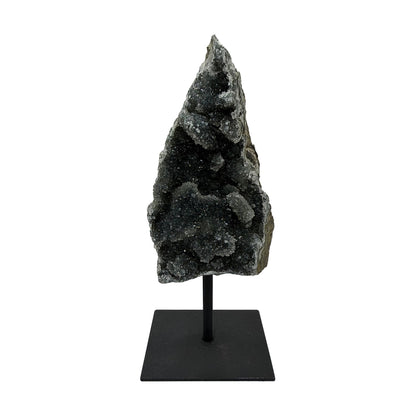 Black Amethyst Druzy on Stand Daughter of Swords