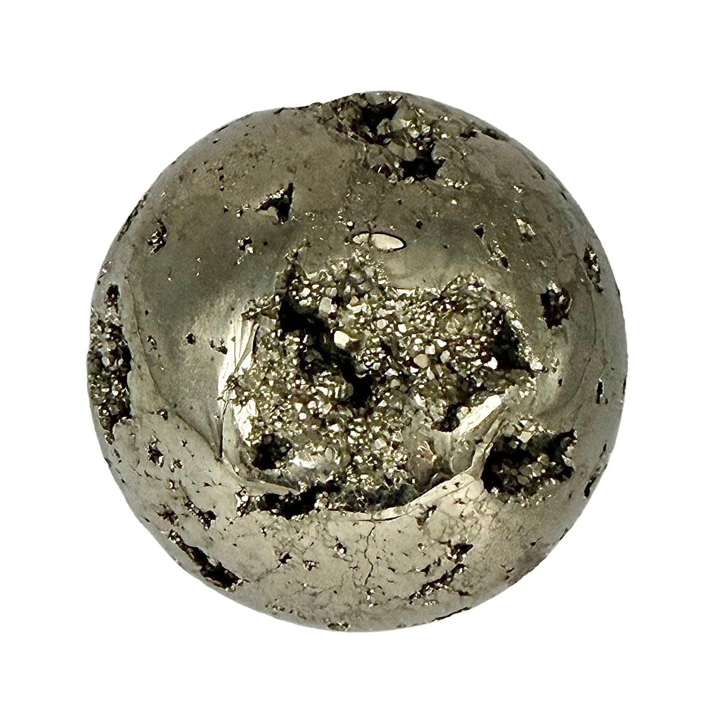 Pyrite Druzy Sphere