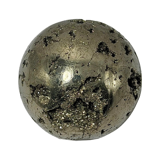 Pyrite Druzy Sphere