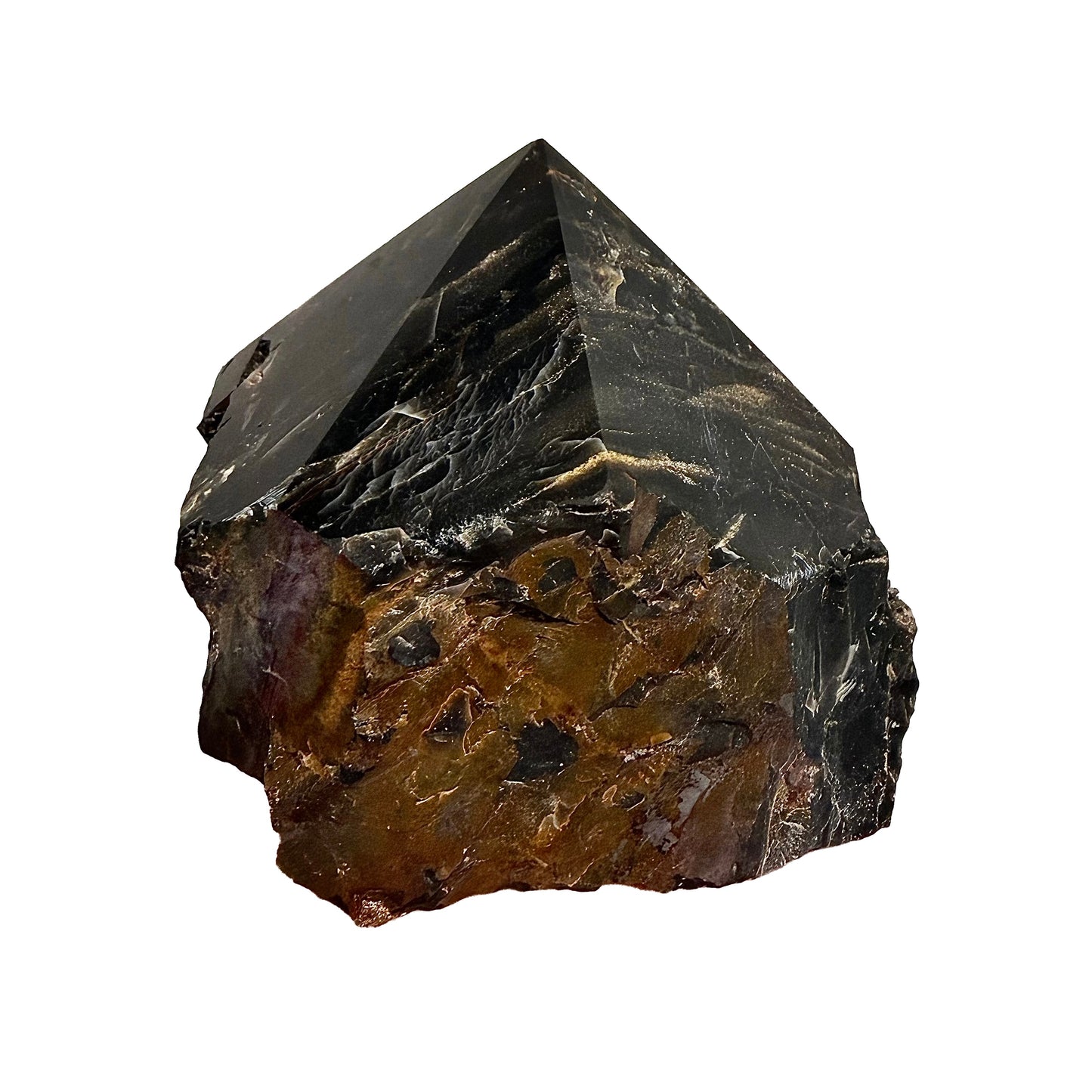 Black Onyx Semi Polished Point