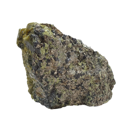 Serpentine with Pyrite Rough Cut Base Daughter of Swords