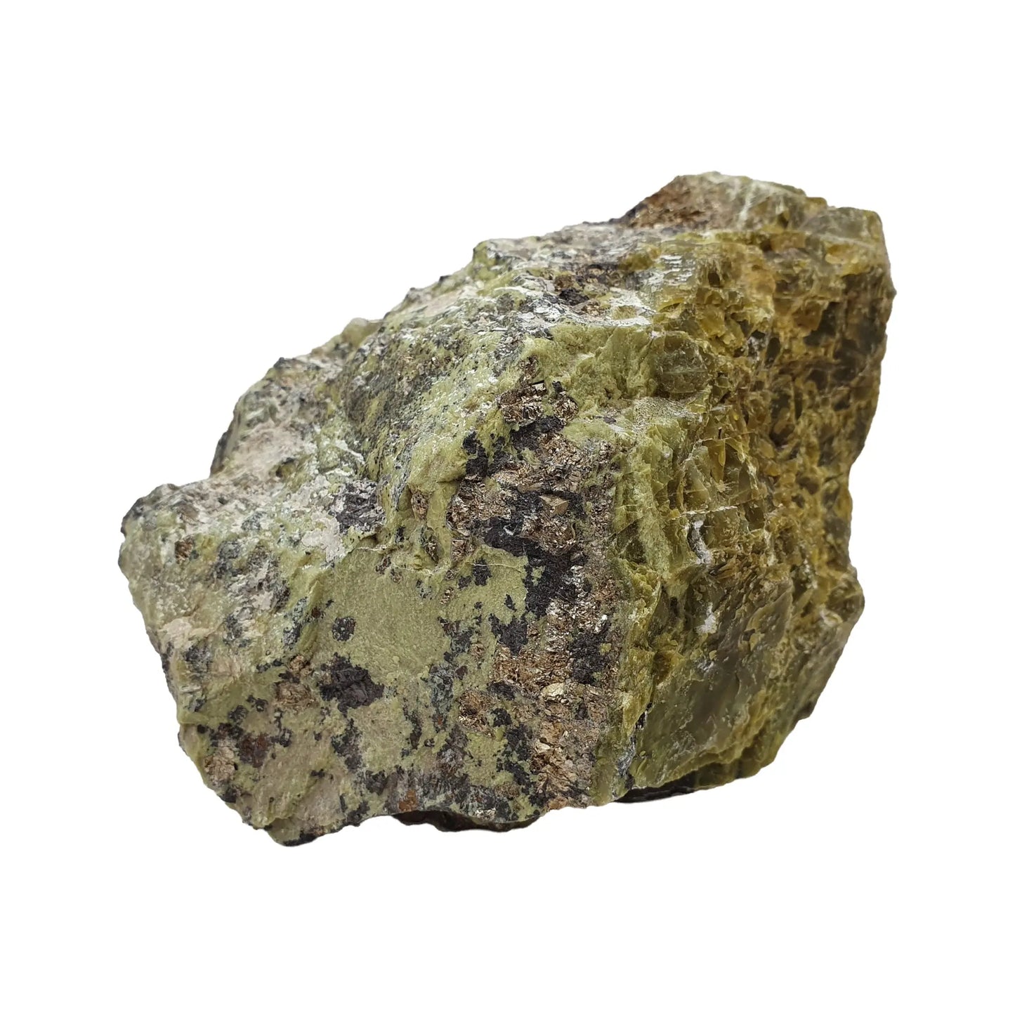 Serpentine with Pyrite Rough Cut Base Daughter of Swords