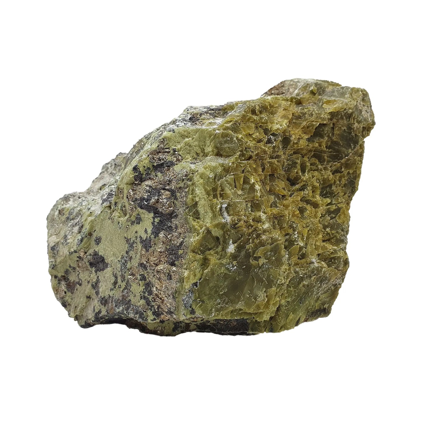 Serpentine with Pyrite Rough Cut Base Daughter of Swords