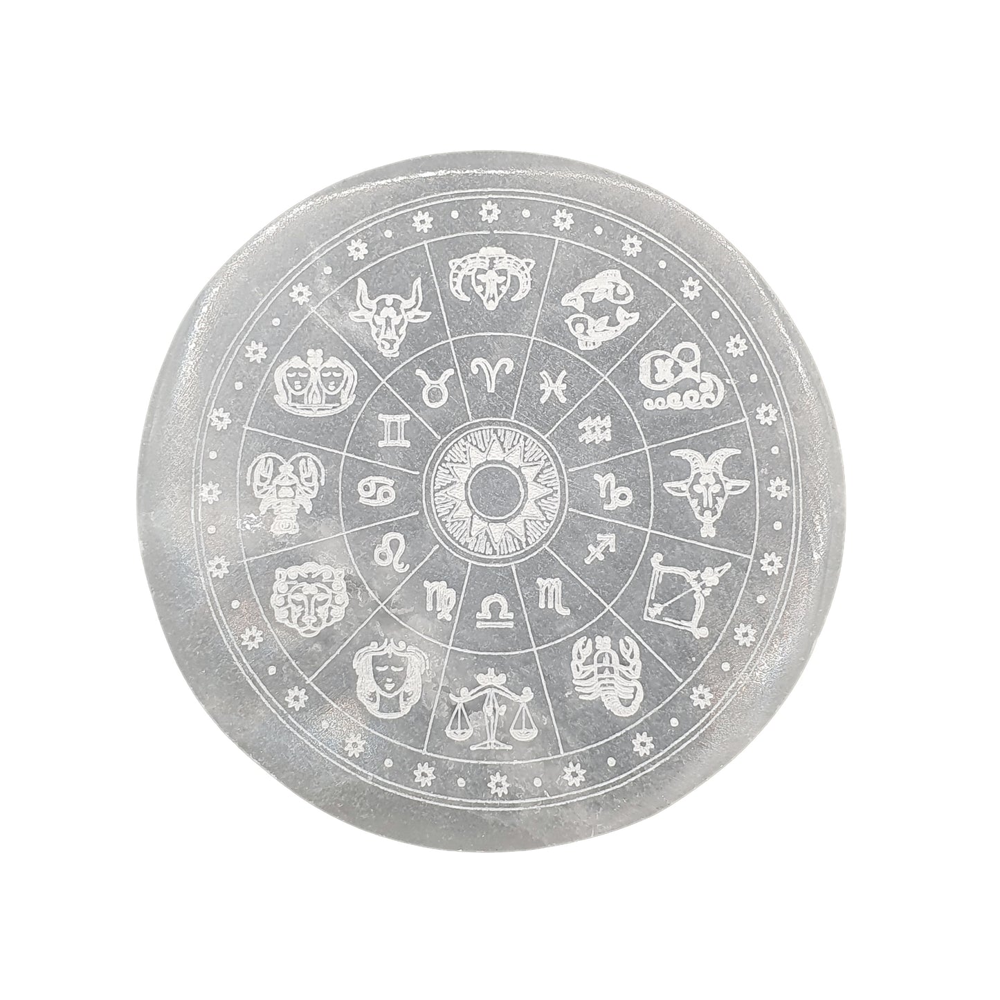 Selenite Zodiac Charging Plate