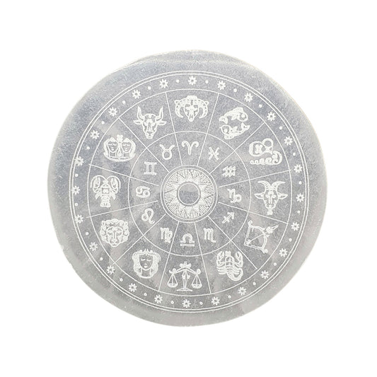 Selenite Zodiac Charging Plate