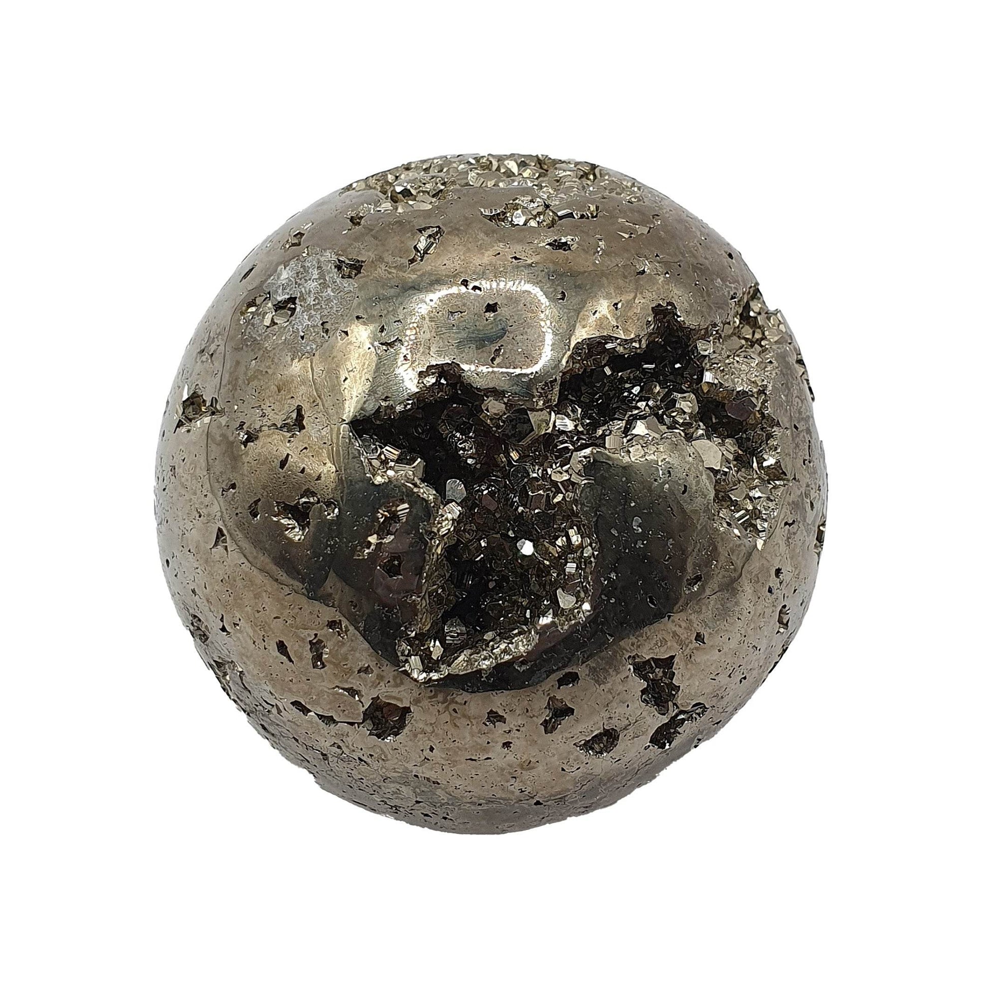 Pyrite Druzy Sphere - Daughter of Swords